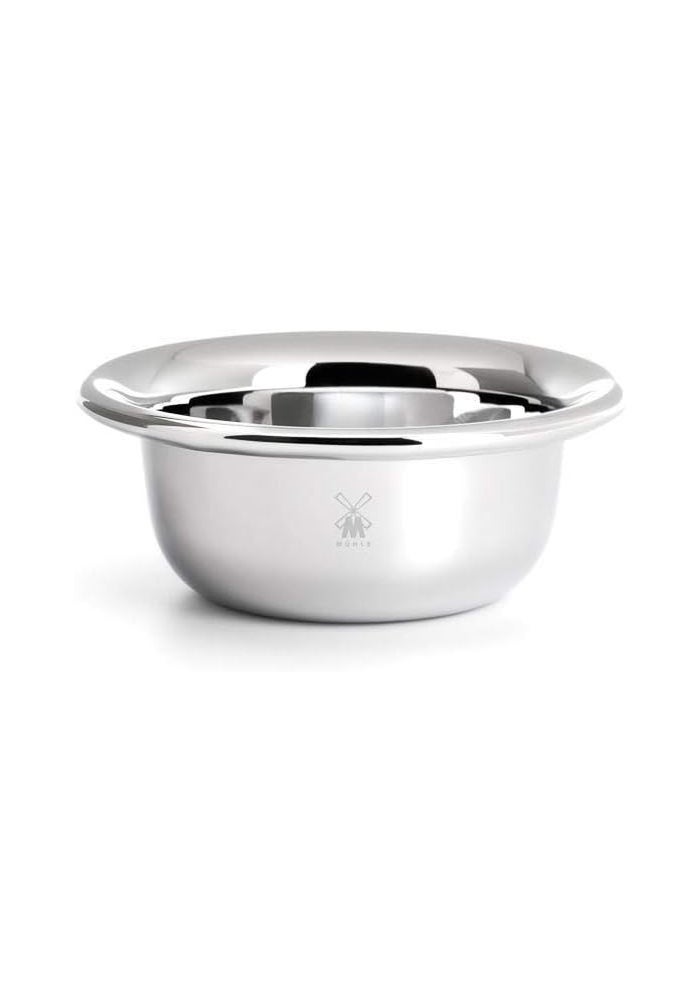 MÜHLE Chrome Plated Stainless Steel Shaving Soap Dish - Luxury Shave Accessory for Men - Image 1